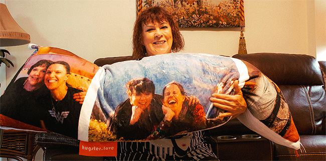 I love love love the pillow! It is awesome and I can't wait for my family and friends to see it! It is soooooooooo soft!