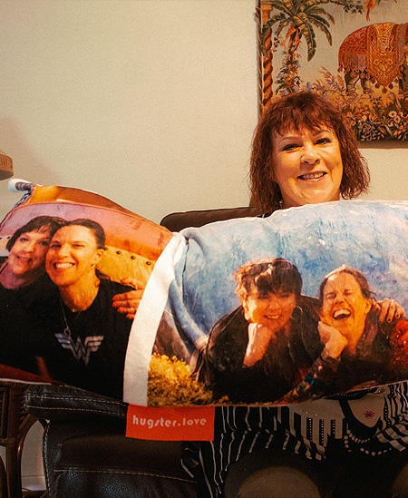 I love love love the pillow! It is awesome and I can't wait for my family and friends to see it! It is soooooooooo soft!